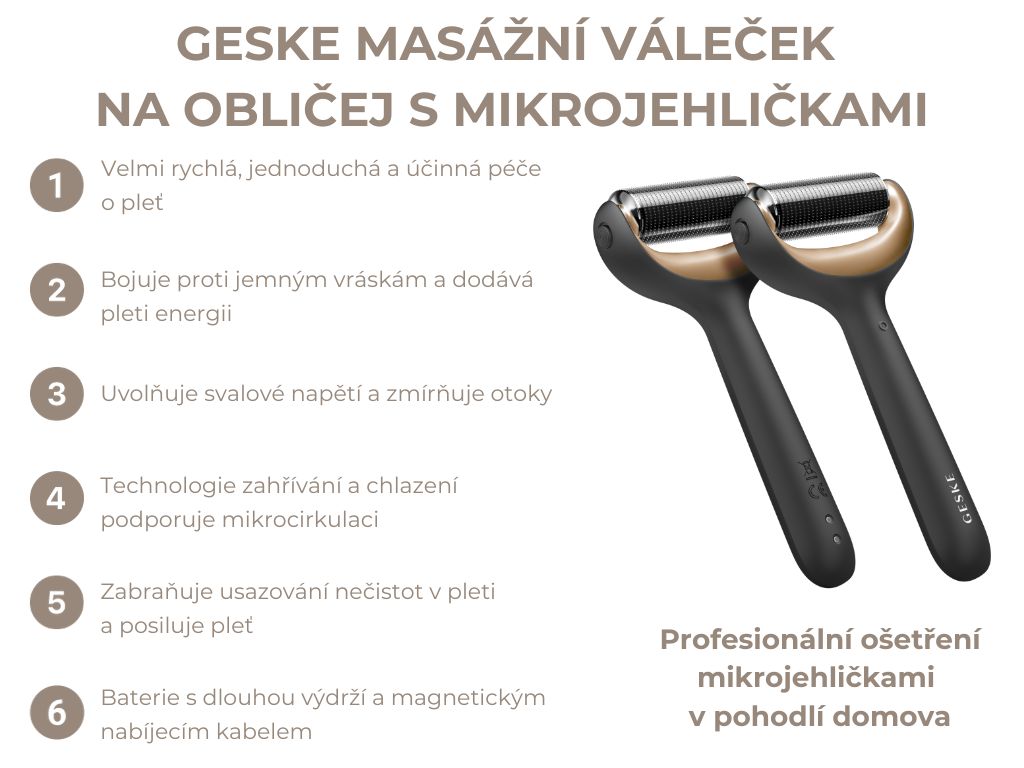 Microneedle Dermaroller - masážní váleček na obličej a tělo s mikrojehličkami - grey